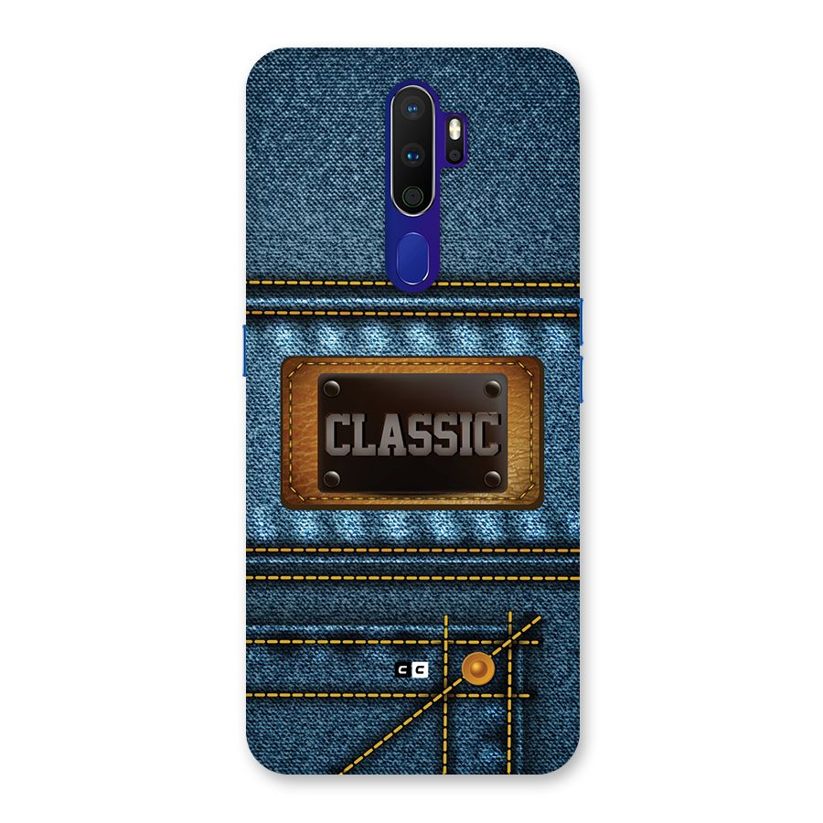 Classic Denim Back Case for Oppo A9 (2020)