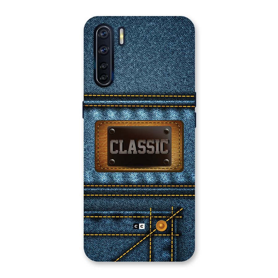 Classic Denim Back Case for Oppo F15