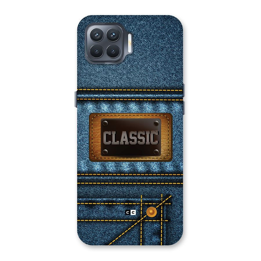 Classic Denim Back Case for Oppo F17 Pro