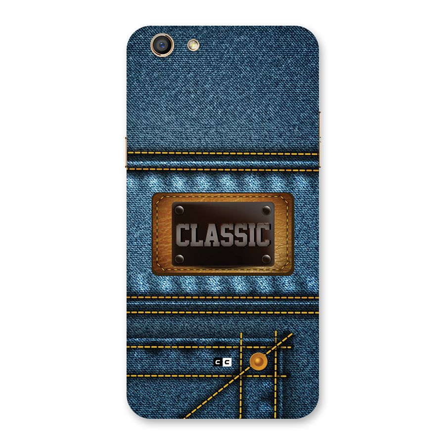 Classic Denim Back Case for Oppo F3