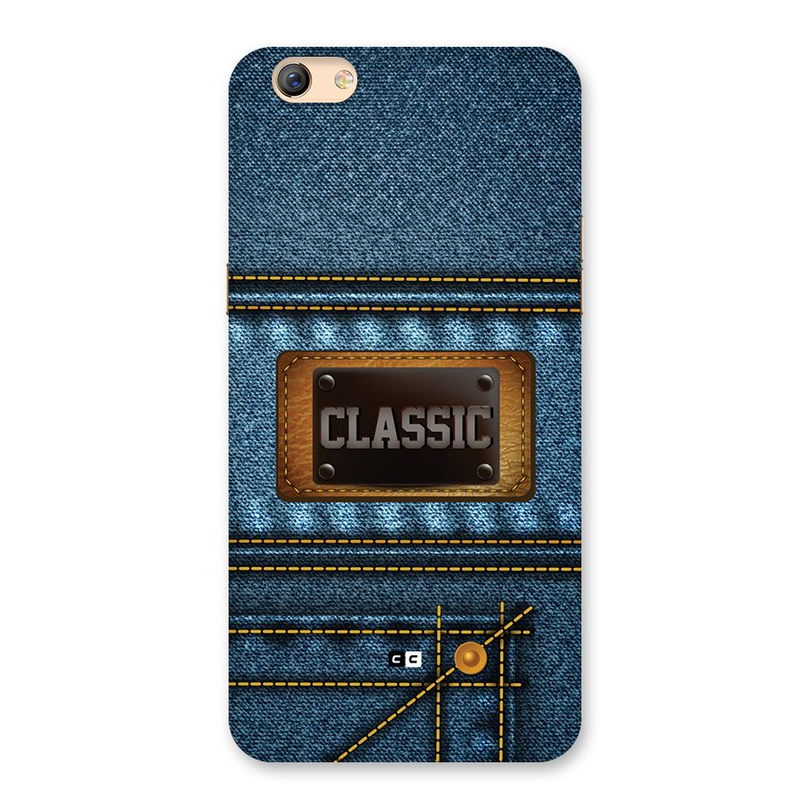 Classic Denim Back Case for Oppo F3 Plus