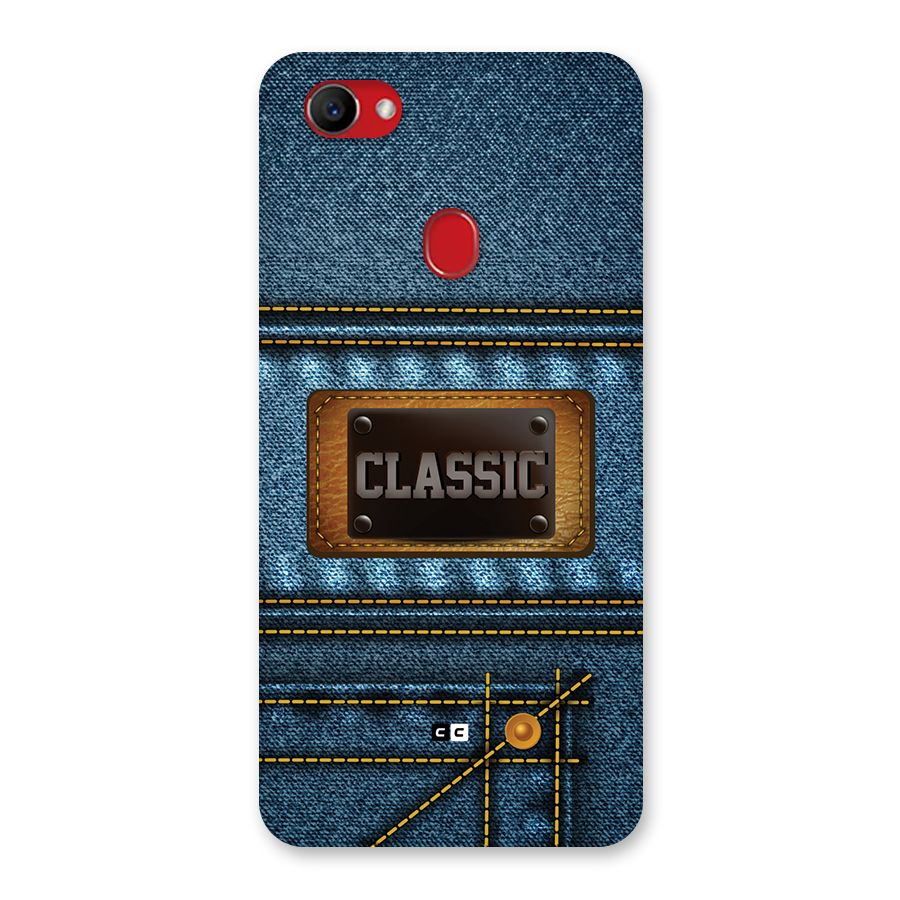 Classic Denim Back Case for Oppo F7