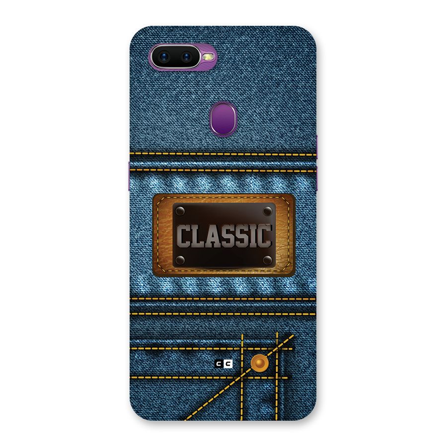 Classic Denim Back Case for Oppo F9
