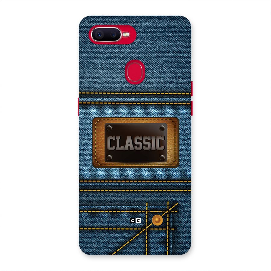 Classic Denim Back Case for Oppo F9 Pro