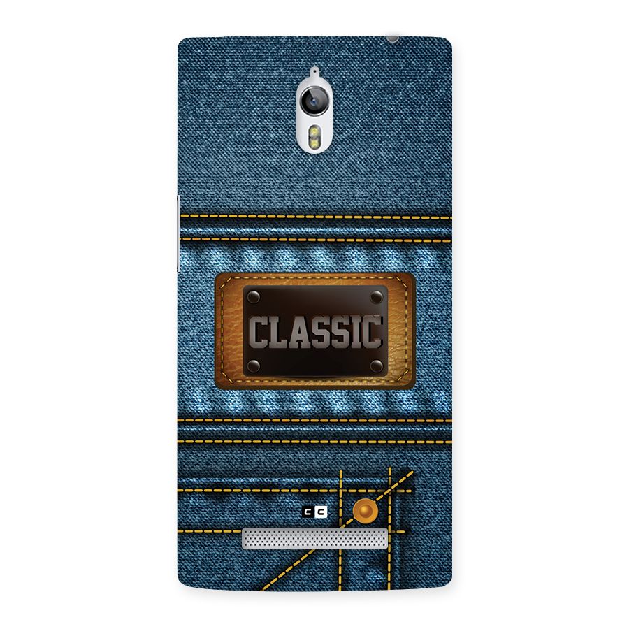 Classic Denim Back Case for Oppo Find 7