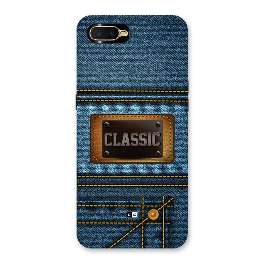 Classic Denim Back Case for Oppo K1