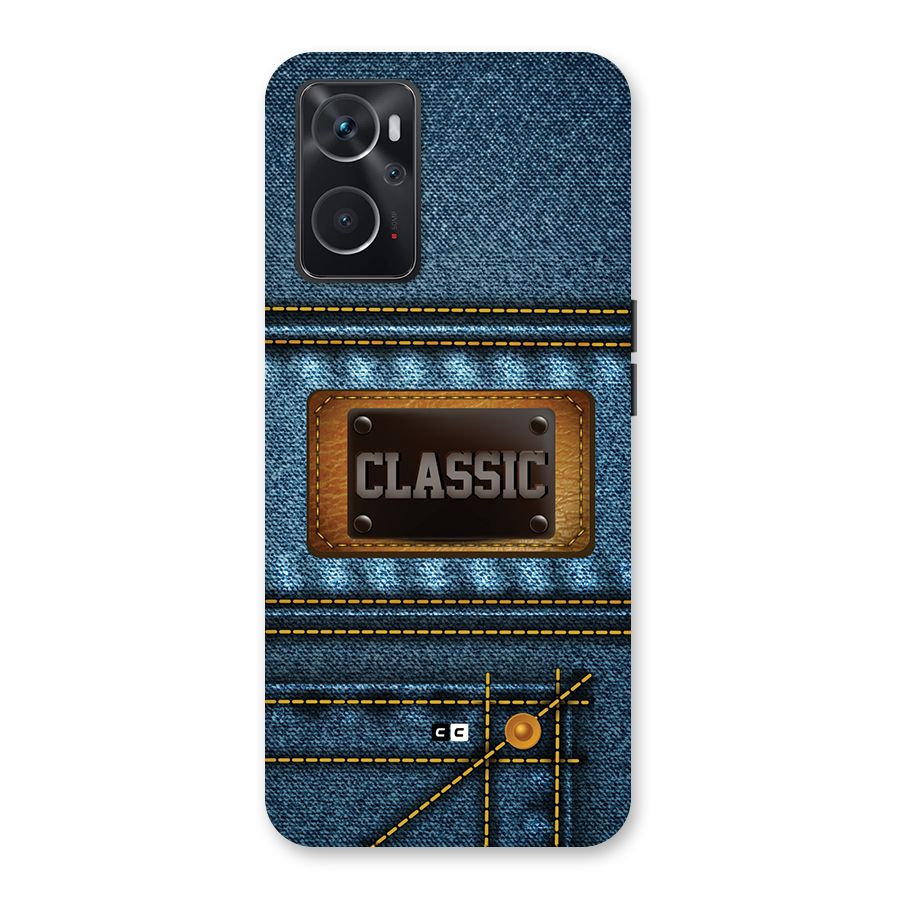 Classic Denim Back Case for Oppo K10 4G