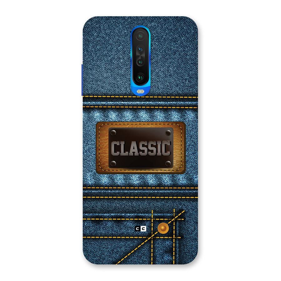 Classic Denim Back Case for Poco X2