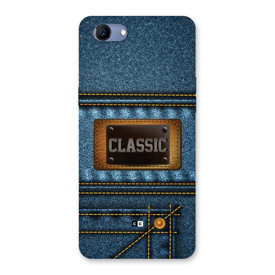 Classic Denim Back Case for Realme 1
