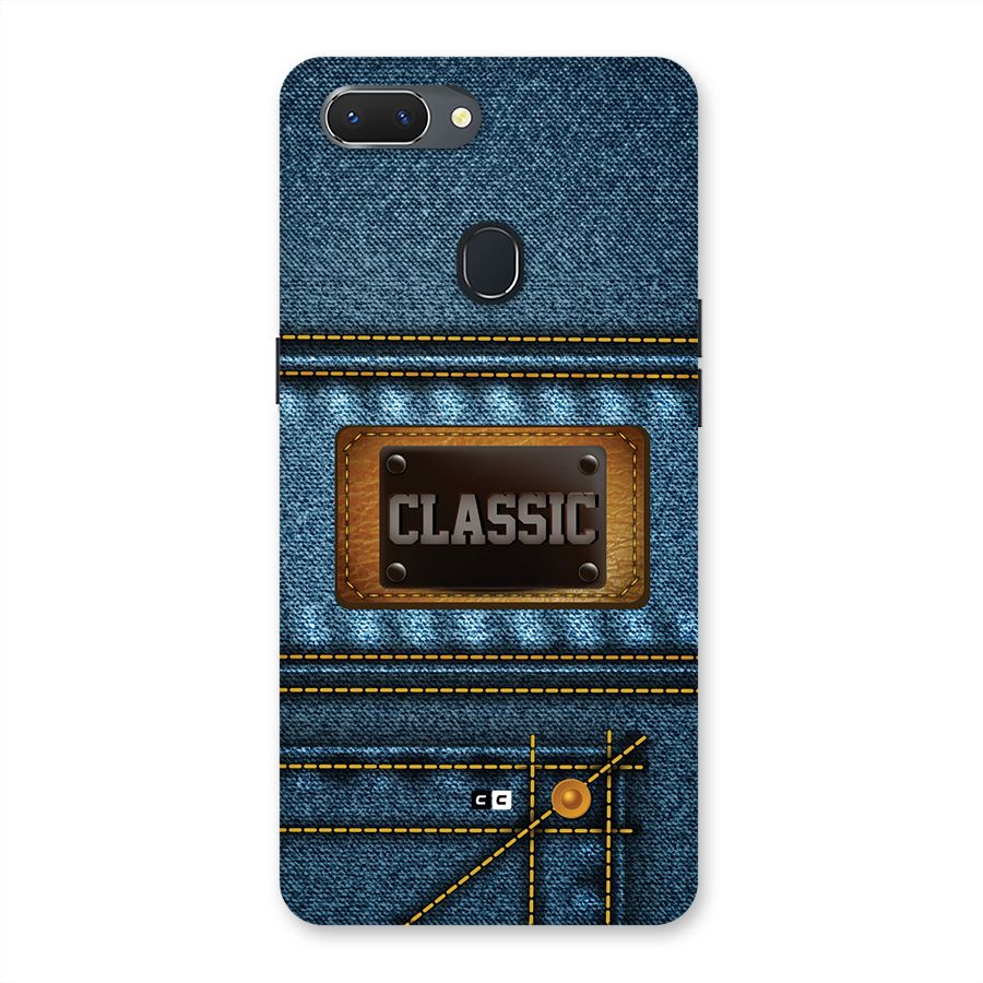 Classic Denim Back Case for Realme 2