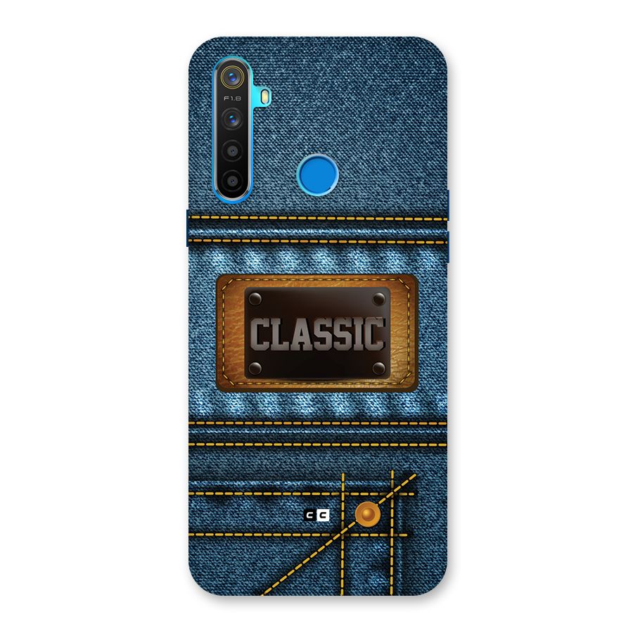 Classic Denim Back Case for Realme 5