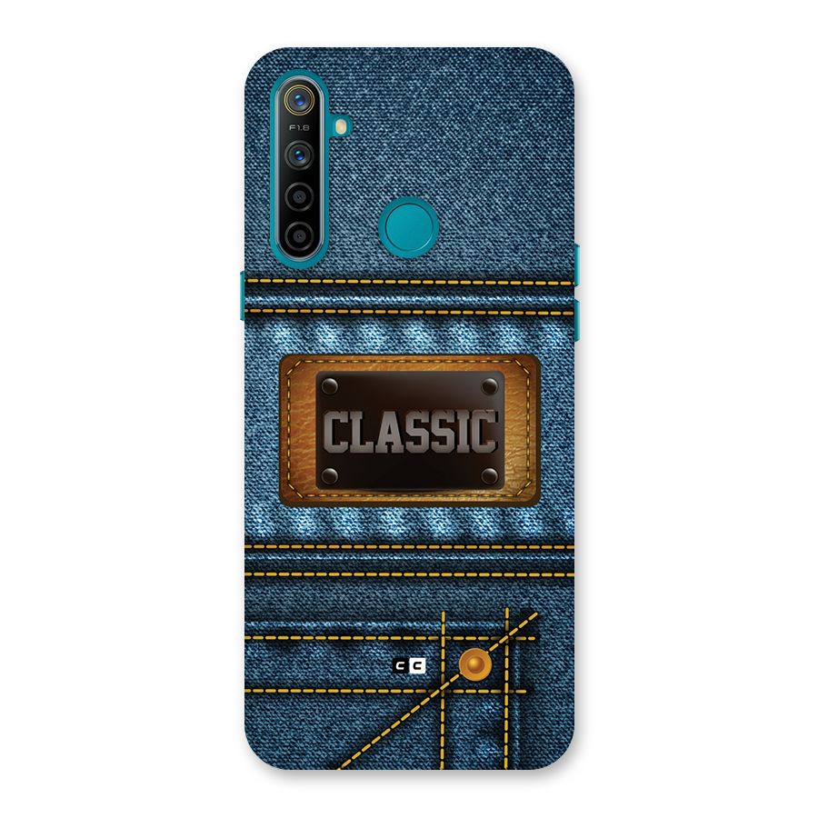 Classic Denim Back Case for Realme 5i