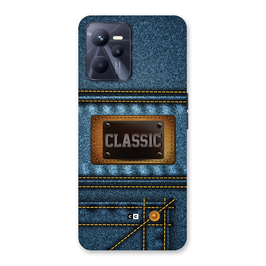 Classic Denim Back Case for Realme C35