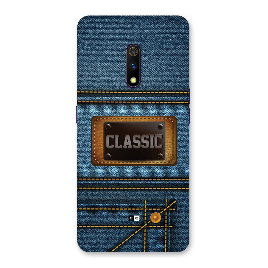 Classic Denim Back Case for Realme X