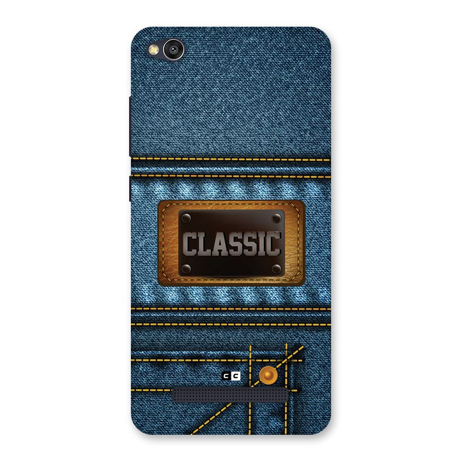 Classic Denim Back Case for Redmi 4A