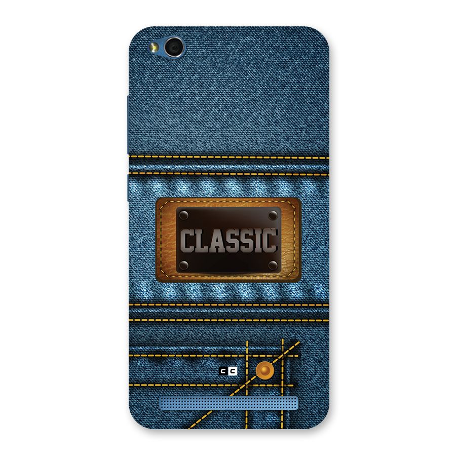 Classic Denim Back Case for Redmi 5A