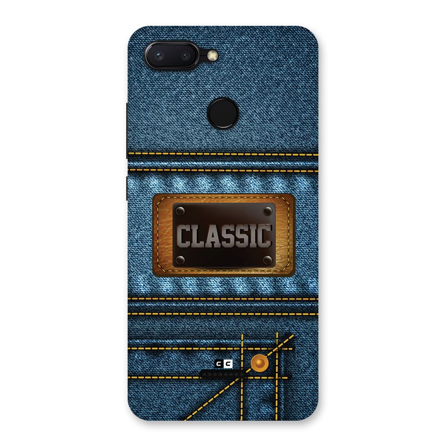 Classic Denim Back Case for Redmi 6