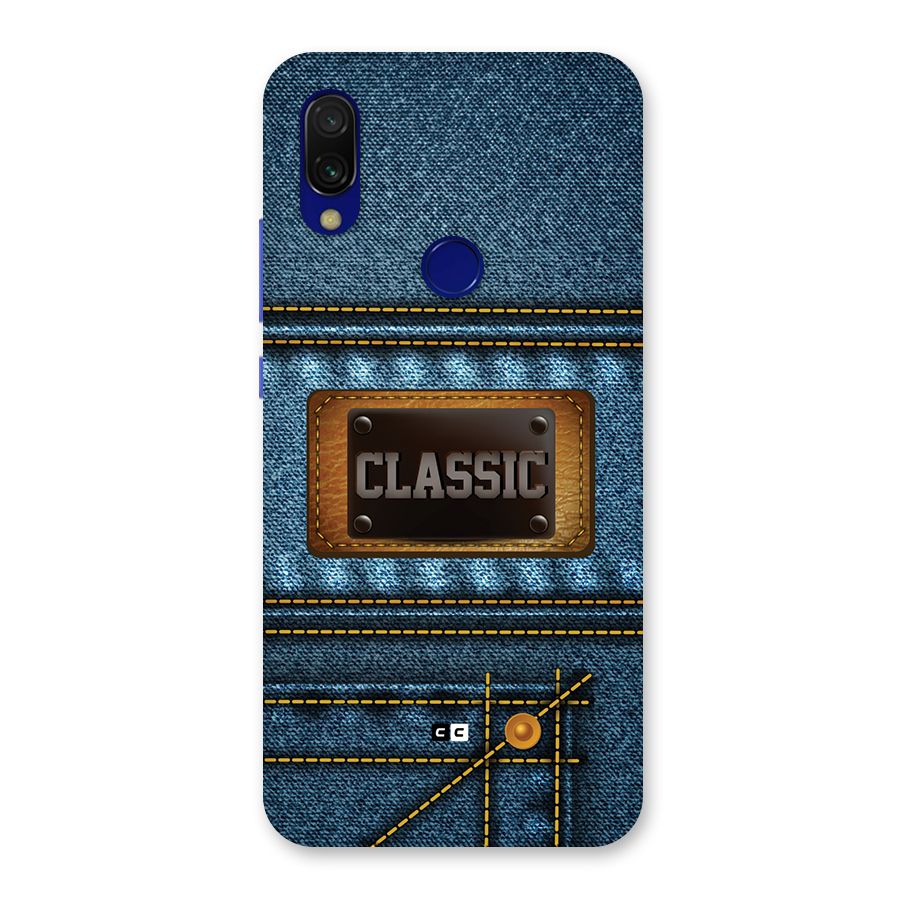 Classic Denim Back Case for Redmi 7