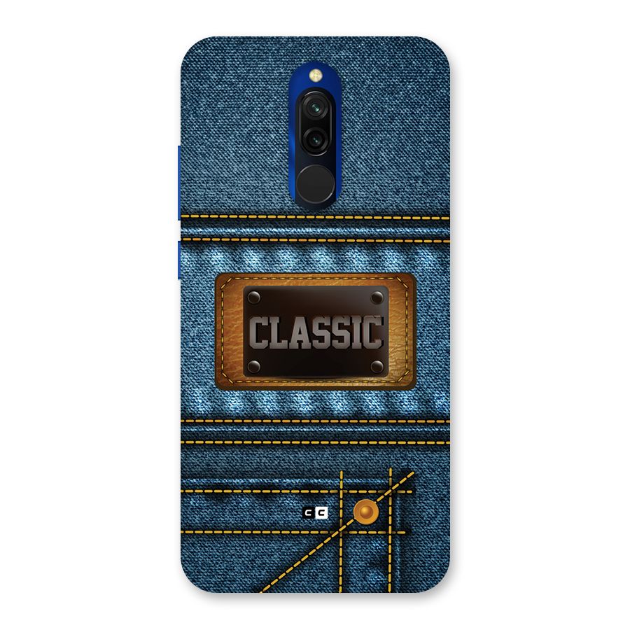 Classic Denim Back Case for Redmi 8