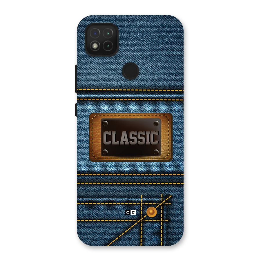 Classic Denim Back Case for Redmi 9