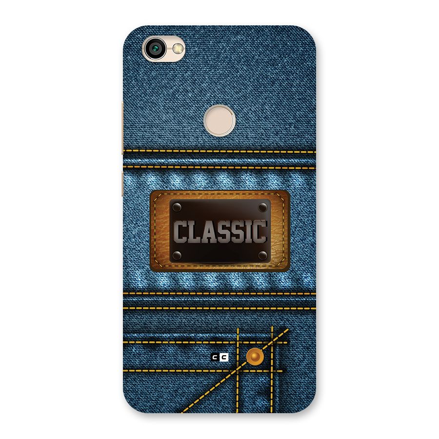 Classic Denim Back Case for Redmi Y1 2017
