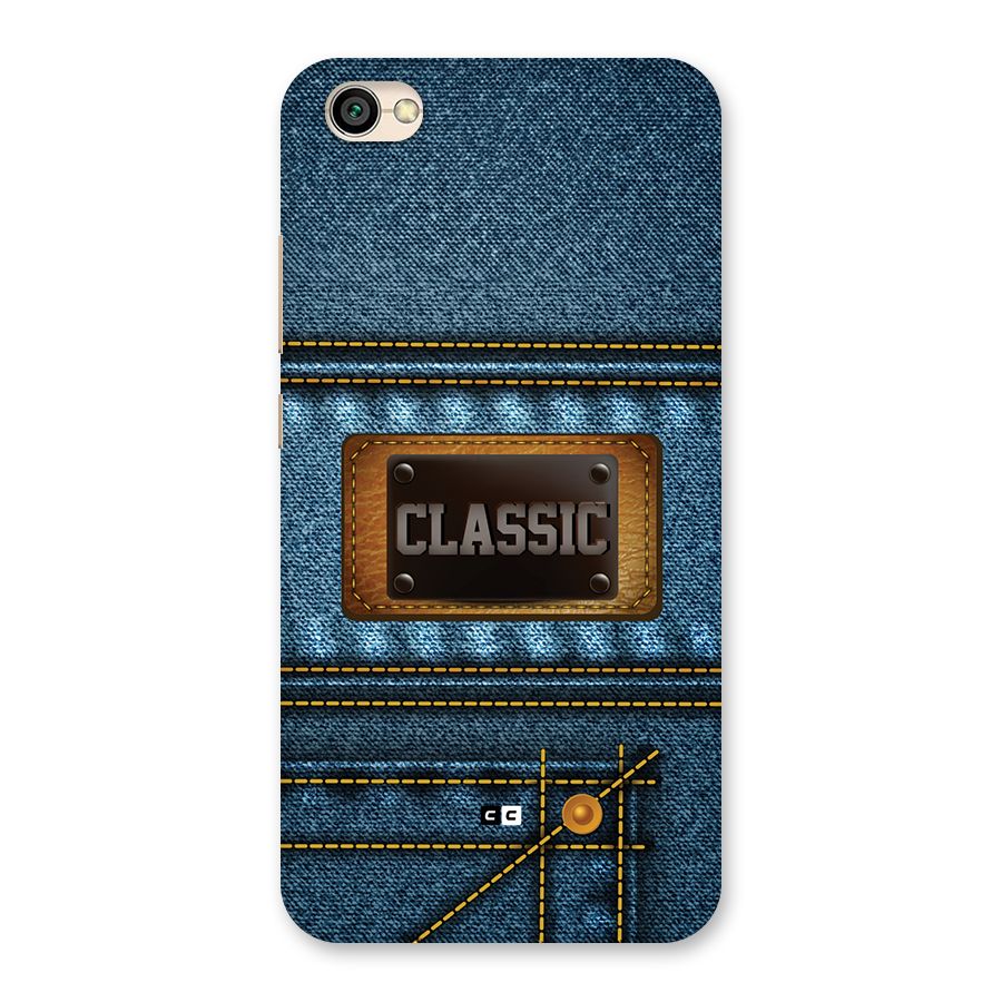 Classic Denim Back Case for Redmi Y1 Lite