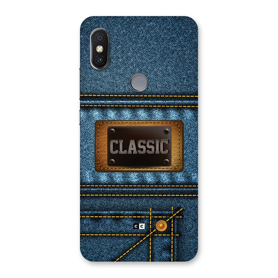 Classic Denim Back Case for Redmi Y2