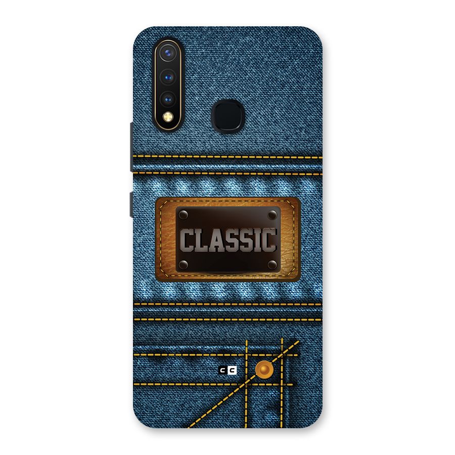Classic Denim Back Case for Vivo U20