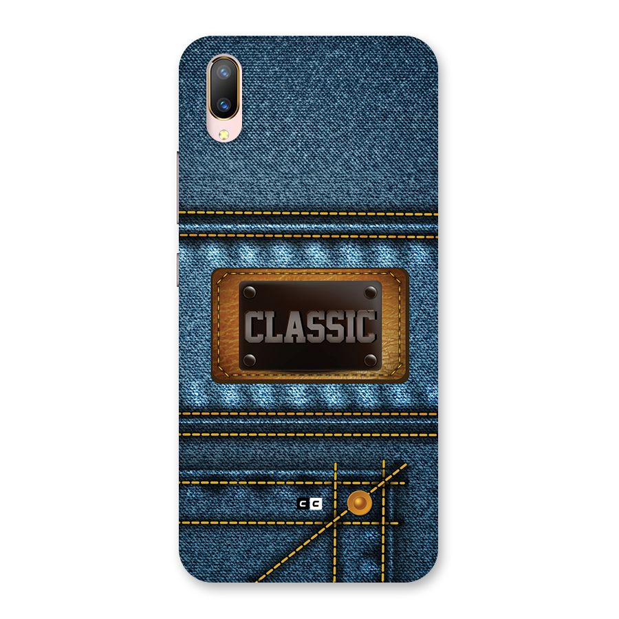 Classic Denim Back Case for Vivo V11 Pro