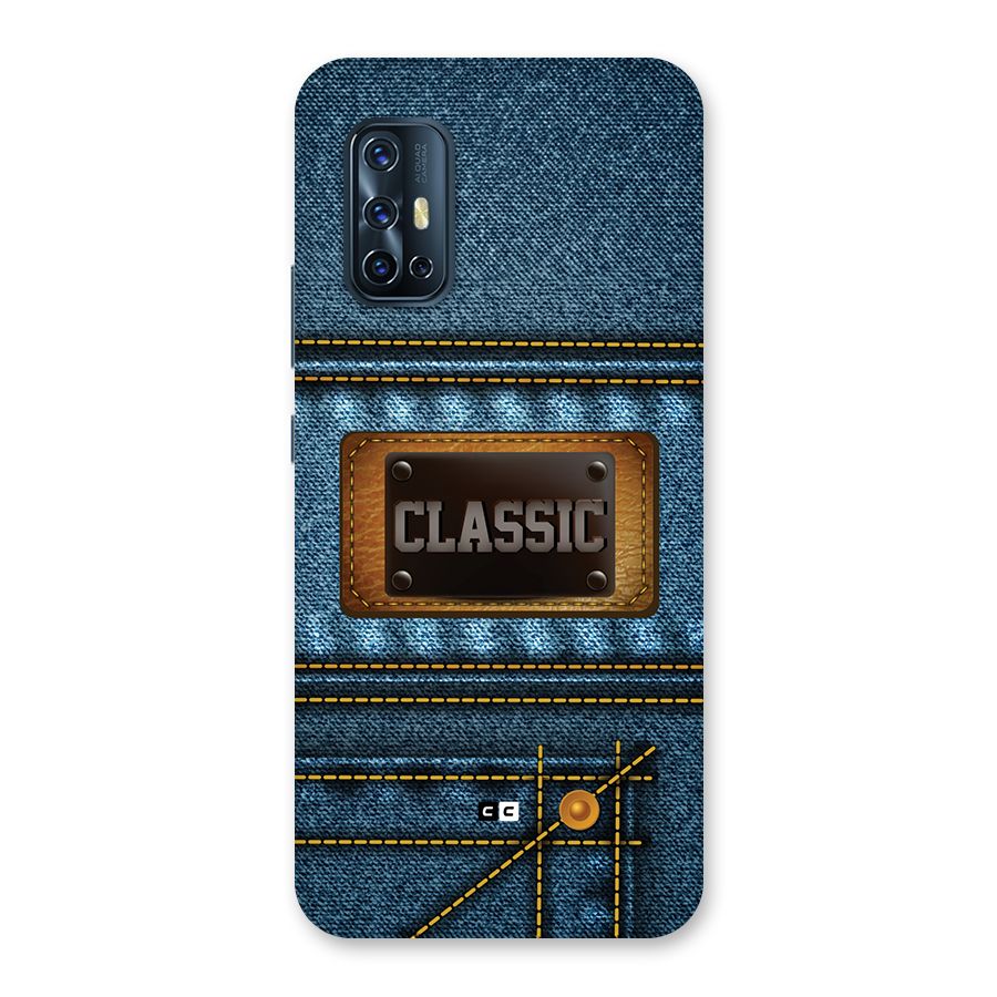 Classic Denim Back Case for Vivo V17
