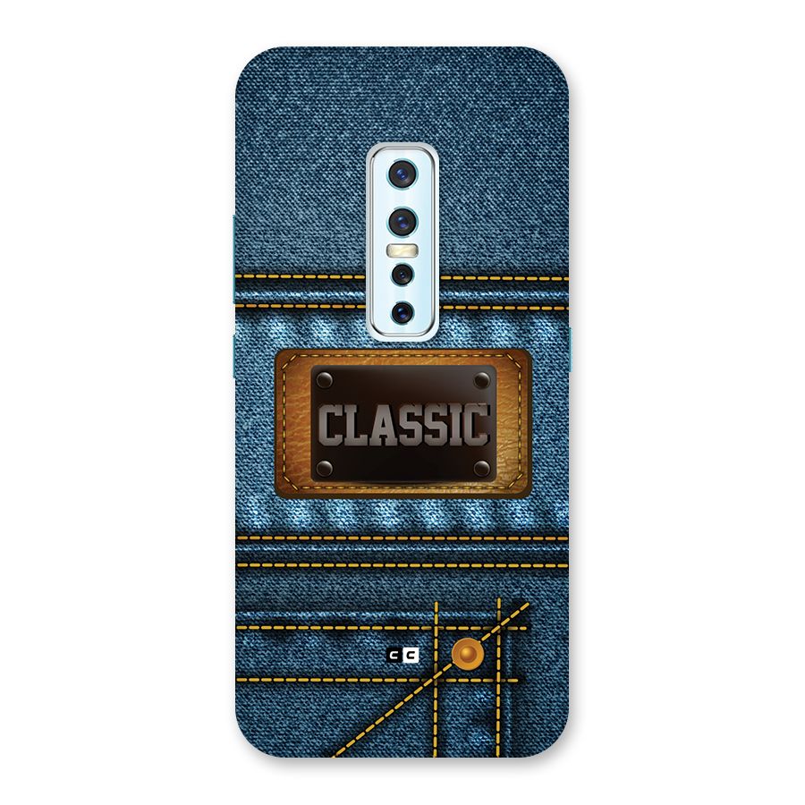 Classic Denim Back Case for Vivo V17 Pro