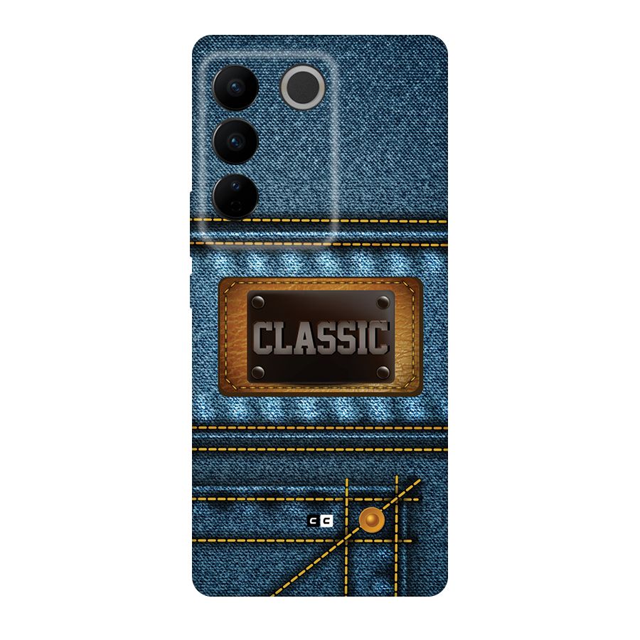 Classic Denim Back Case for Vivo V27