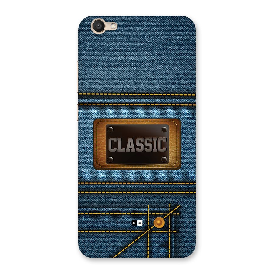 Classic Denim Back Case for Vivo V5