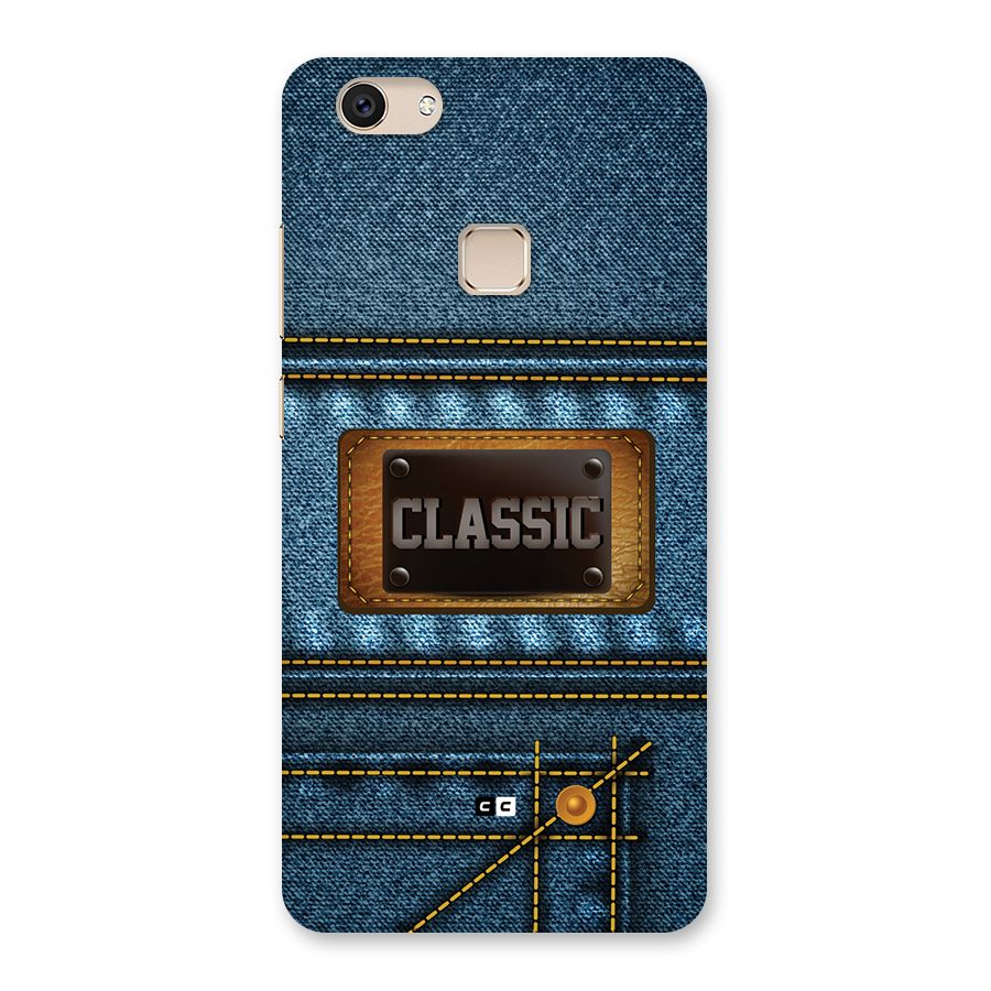 Classic Denim Back Case for Vivo V7
