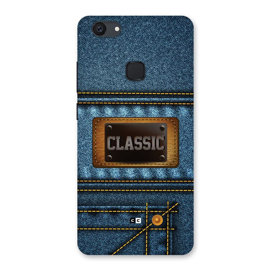 Classic Denim Back Case for Vivo V7 Plus
