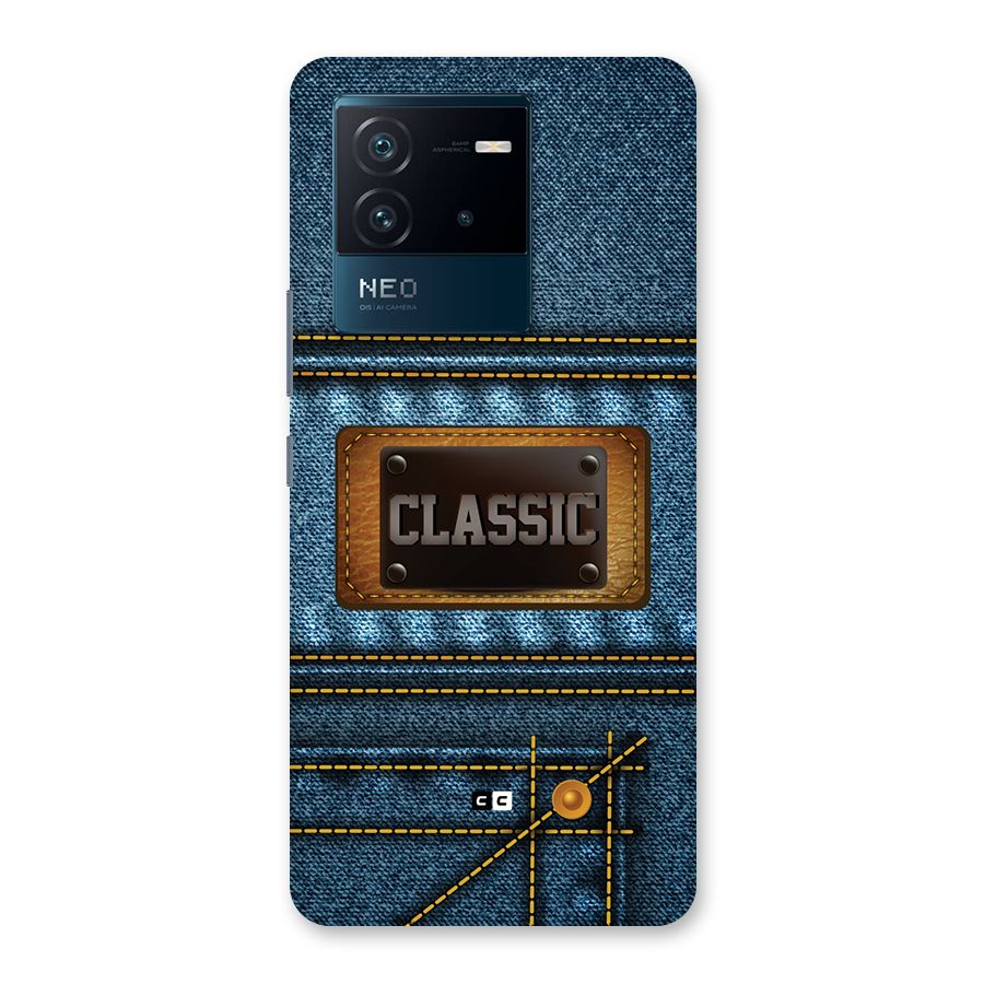 Classic Denim Back Case for Vivo iQOO Neo 6 5G