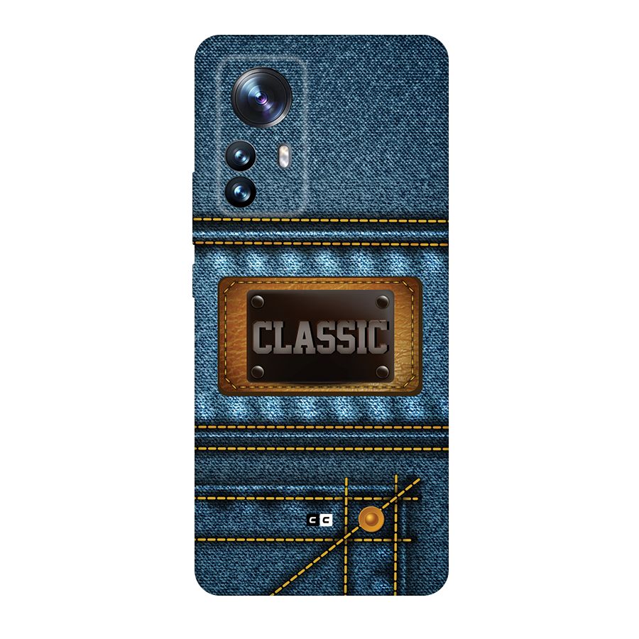 Classic Denim Back Case for Xiaomi 12 Pro
