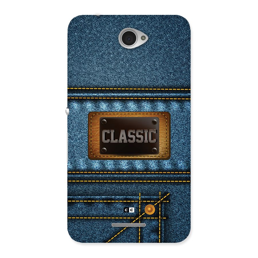 Classic Denim Back Case for Xperia E4