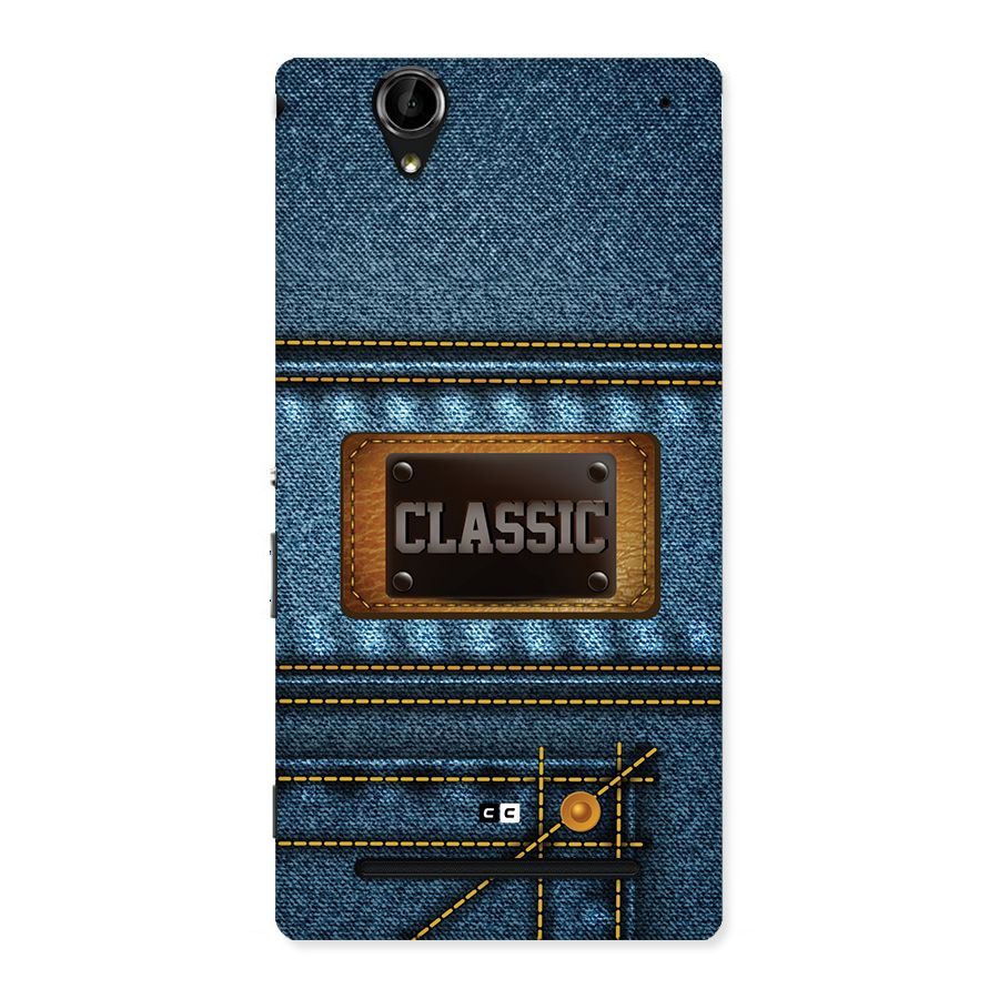 Classic Denim Back Case for Xperia T2
