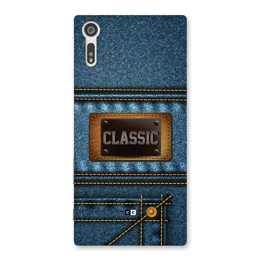 Classic Denim Back Case for Xperia XZ