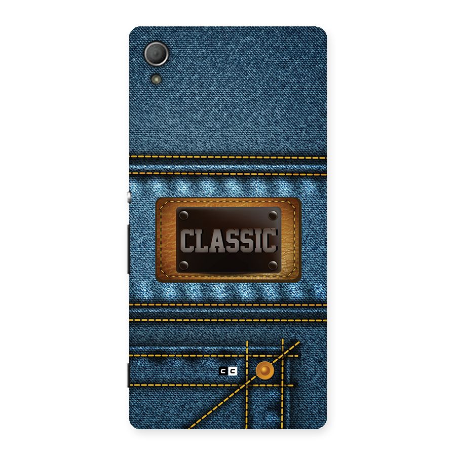 Classic Denim Back Case for Xperia Z3 Plus