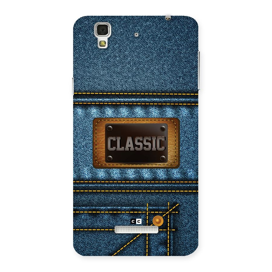 Classic Denim Back Case for Yureka