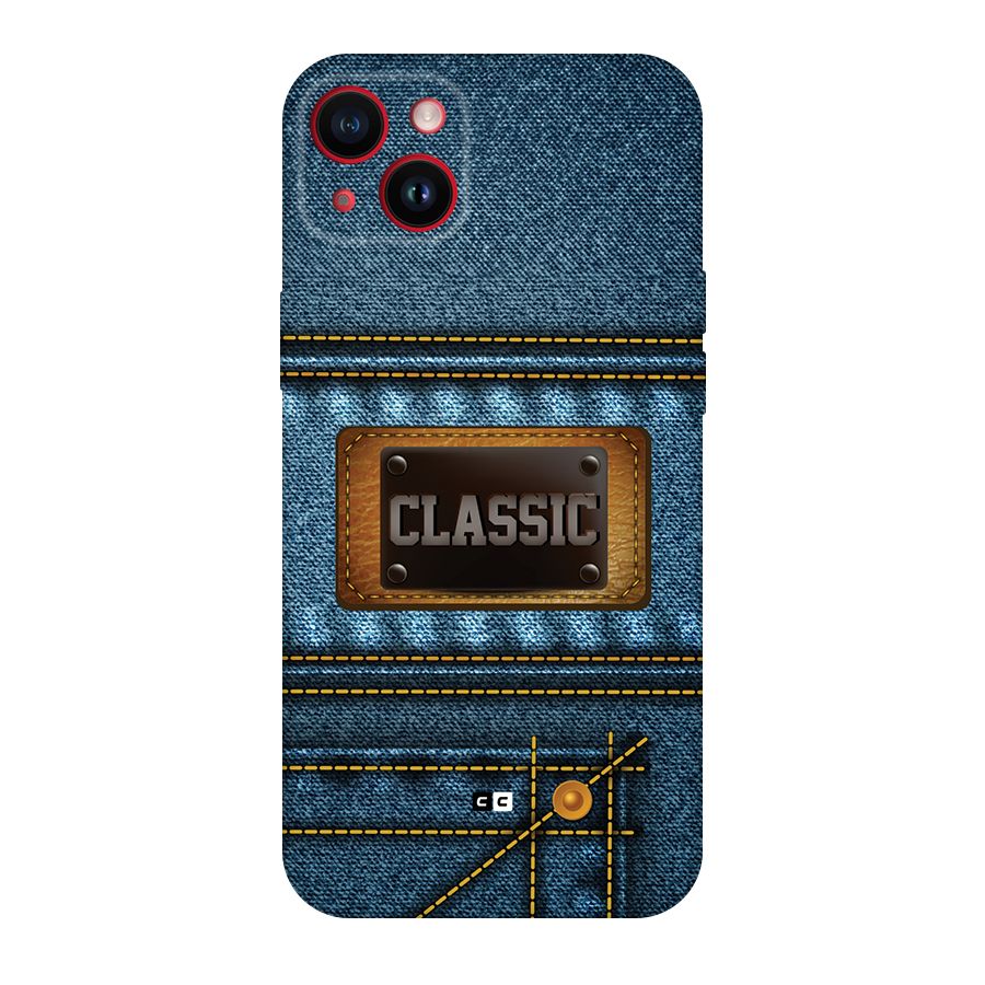 Classic Denim Back Case for iPhone 14 Plus