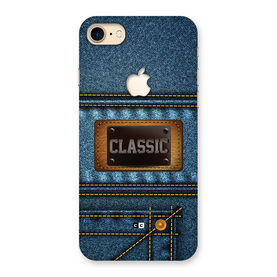 Classic Denim Back Case for iPhone 7 Apple Cut