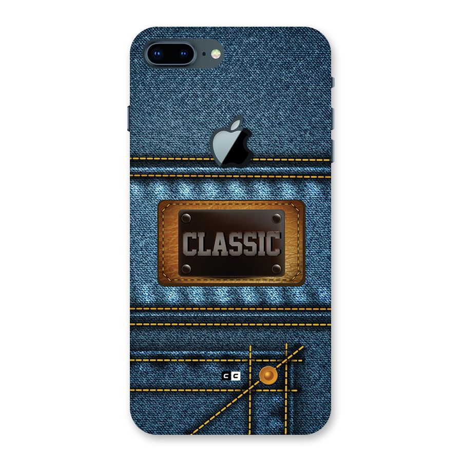 Classic Denim Back Case for iPhone 7 Plus Apple Cut