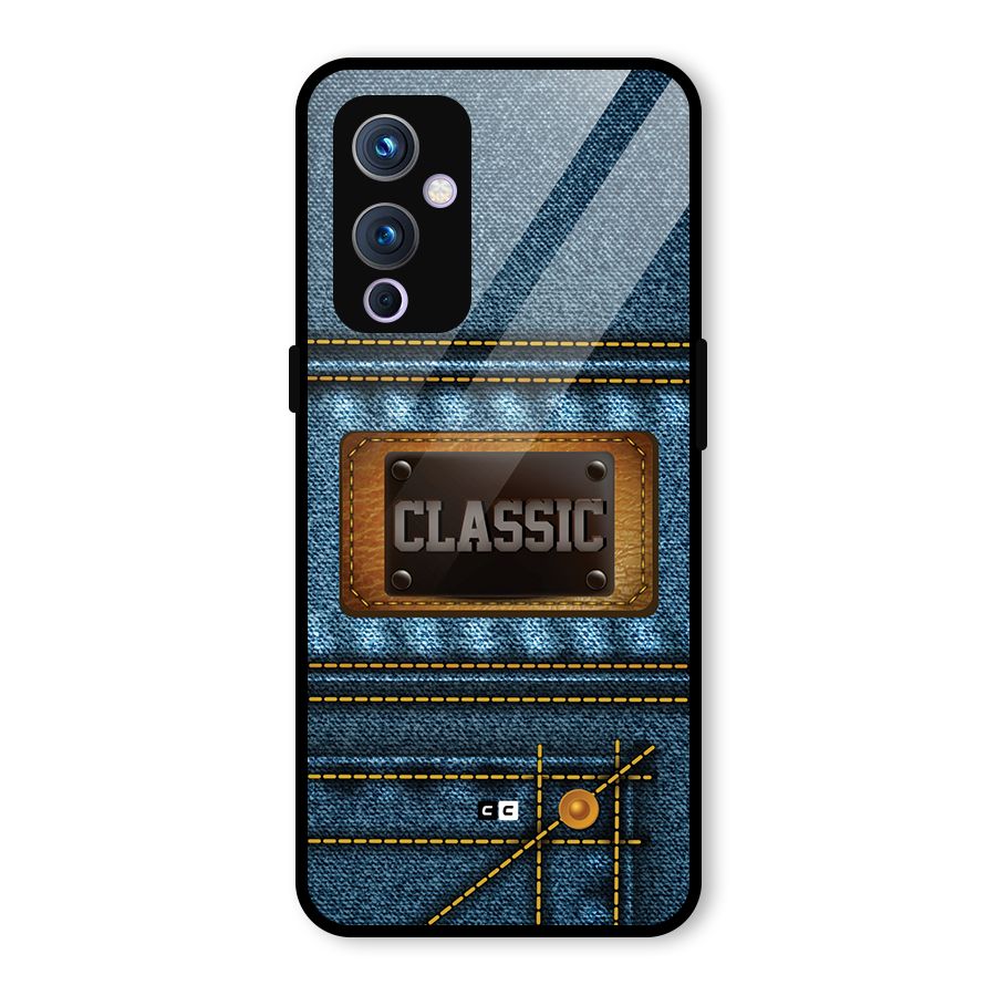 Classic Denim Glass Back Case for OnePlus 9