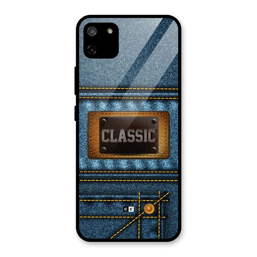 Classic Denim Glass Back Case for Realme C11