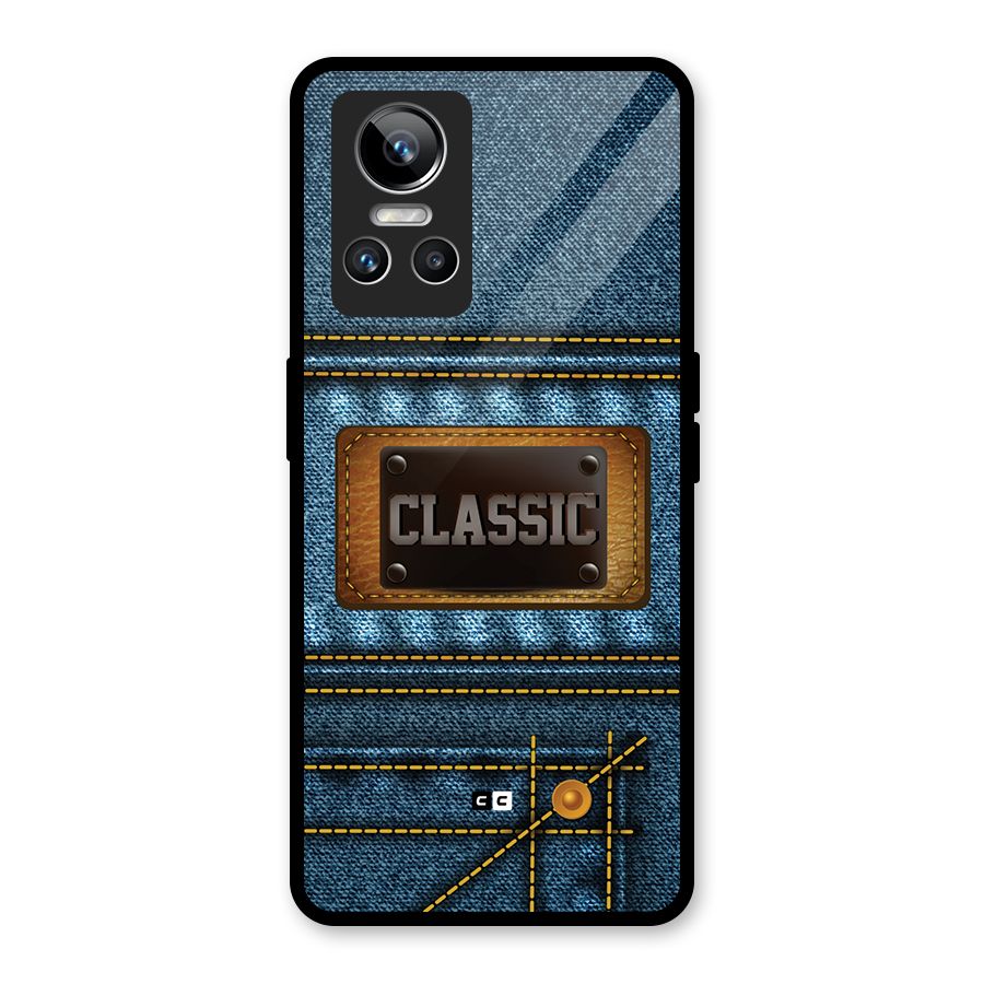 Classic Denim Glass Back Case for Realme GT Neo 3