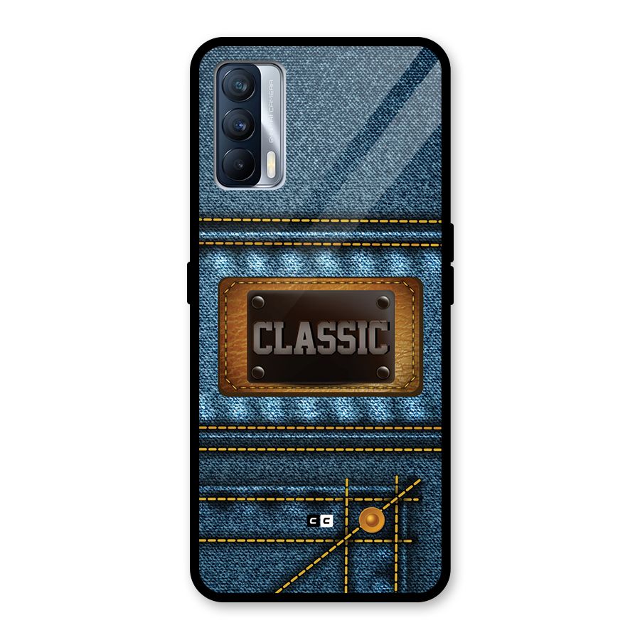 Classic Denim Glass Back Case for Realme X7