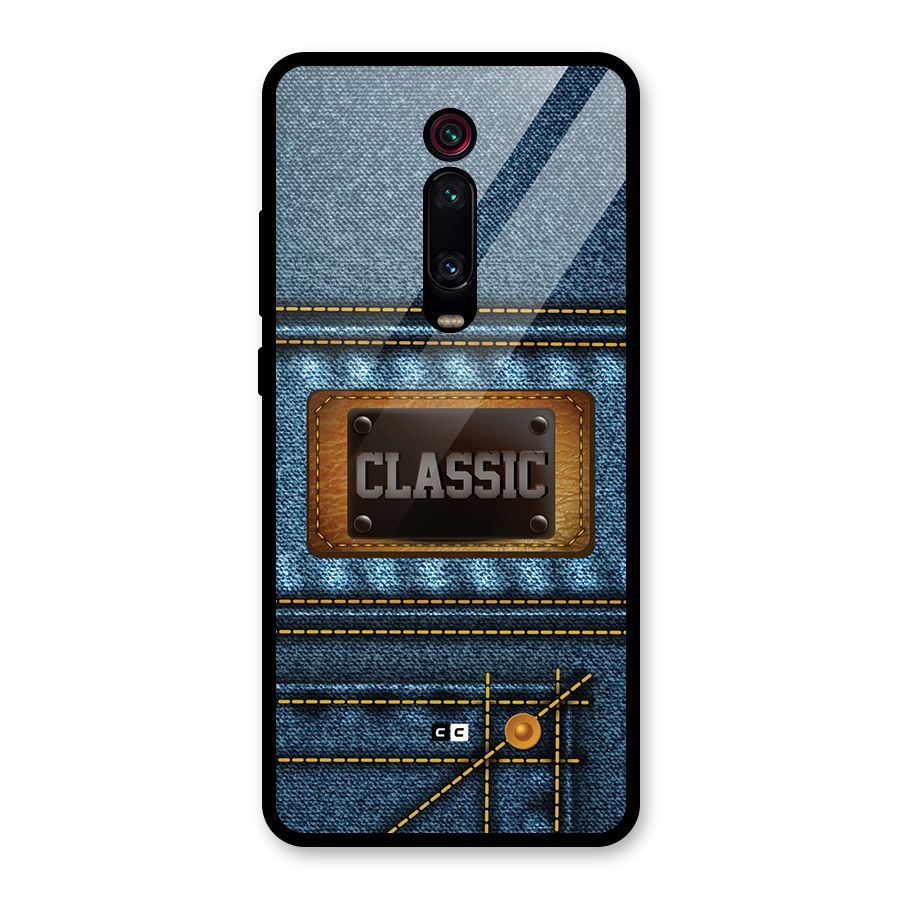 Classic Denim Glass Back Case for Redmi K20